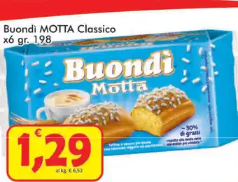 Paghi Poco Motta Classico Buondì x6 198 gr offerta