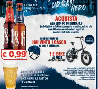 Paghi Poco 8.6 Birra Original/Red 33 cl offerta