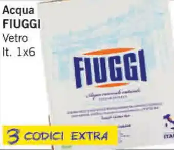 Paghi Poco Fiuggi Acqua Vetro 1x6 lt offerta
