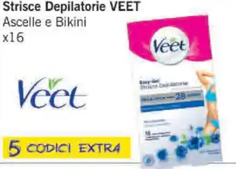 Veet Strisce Depilatorie Ascelle e Bikini x16