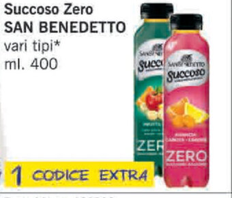 Paghi Poco San Benedetto Succoso Zero 400 ml offerta