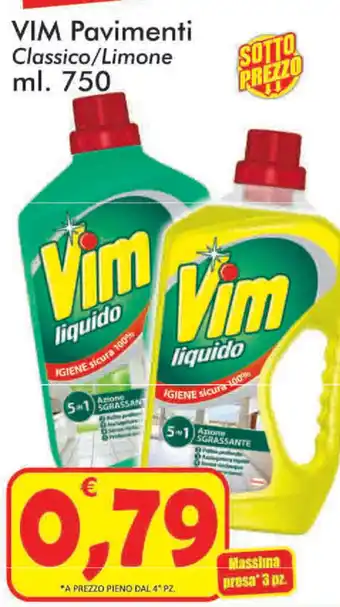 Paghi Poco Vim Pavimenti Classico/Limone 750 ml offerta