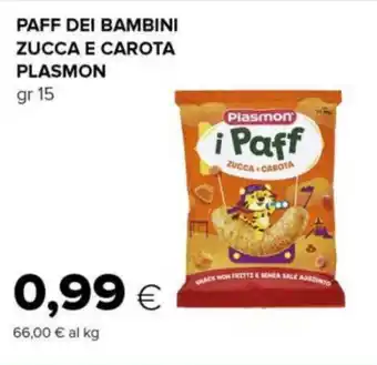 Tigre PAFF DEI BAMBINI ZUCCA E CAROTA PLASMON gr 15 offerta