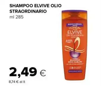 Tigre SHAMPOO ELVIVE OLIO STRAORDINARIO ml 285 offerta