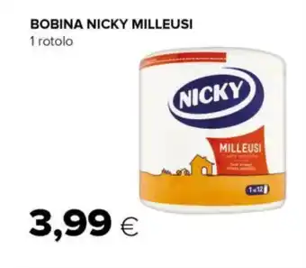 Tigre BOBINA NICKY MILLEUSI 1 rotolo offerta
