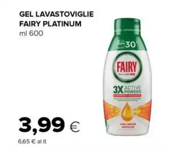 Tigre GEL LAVASTOVIGLIE FAIRY PLATINUM ml 600 offerta