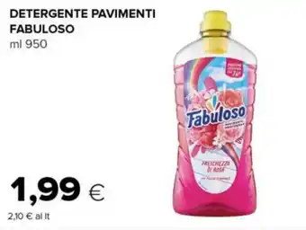 Tigre DETERGENTE PAVIMENTI FABULOSO ml 950 offerta