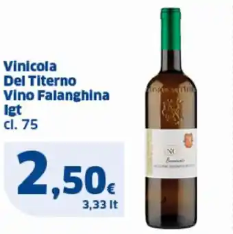 Sigma Vinicola Del Titerno Vino Falanghina Igt cl. 75 offerta