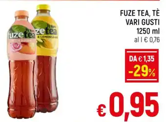 A&O FUZE TEA, TÈ VARI GUSTI 1250 ml offerta