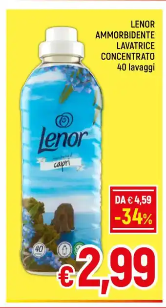 A&O LENOR AMMORBIDENTE LAVATRICE CONCENTRATO 40 lavaggi offerta
