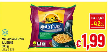 A&O MCCAIN AIRFRYER JULIENNE 600 g offerta