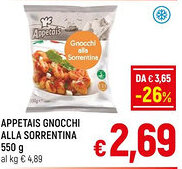 A&O APPETAIS GNOCCHI ALLA SORRENTINA 550 g offerta