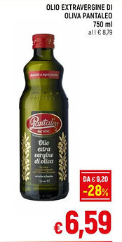 A&O OLIO EXTRAVERGINE DI OLIVA PANTALEO 750 ml offerta