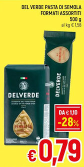 A&O DEL VERDE PASTA DI SEMOLA FORMATI ASSORTITI 500 g offerta