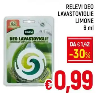 A&O RELEVI DEO LAVASTOVIGLIE LIMONE 6 ml offerta