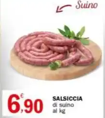 Crai SALSICCIA di suino offerta