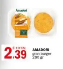 Crai AMADORI gran burger 280 gr offerta