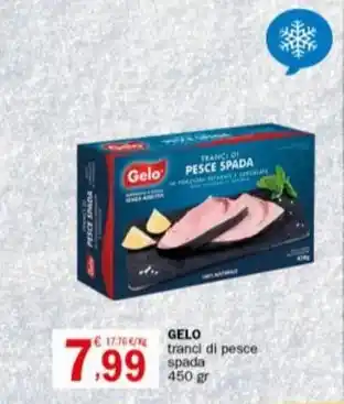Crai GELO tranci di pesce spada 450 gr offerta