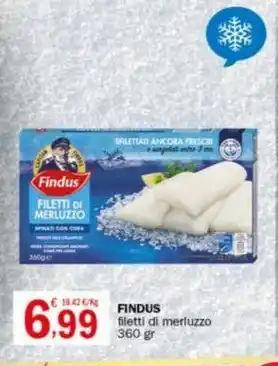 Crai FINDUS filetti di merluzzo 360 gr offerta