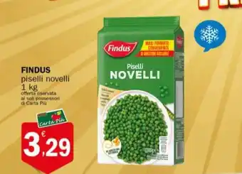Crai FINDUS piselli novelli 1 kg. offerta