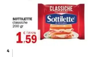 Crai SOTTILETTE classiche offerta