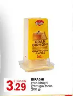 Crai BIRAGHI gran biraghi grattugia facile 200 gr offerta