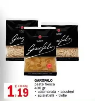 Crai GAROFALO pasta fresca 400 gr offerta