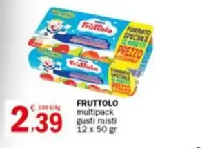 Crai FRUTTOLO multipack gusti misti 12 x 50 gr offerta