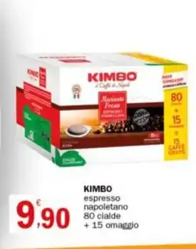 Crai KIMBO espresso napoletano 80 cialde + 15 omaggio offerta