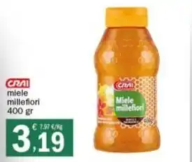 Crai CRAI miele millefiori 400 gr offerta