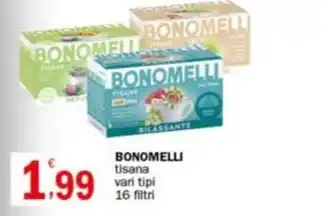 Crai BONOMELLI tisana vari tipi 16 filtri offerta