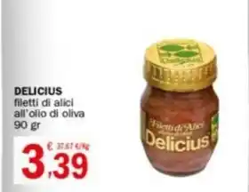 Crai DELICIUS filetti di alici all'olio di oliva 90 gr offerta