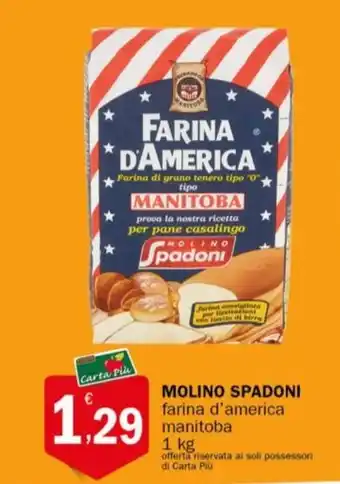 Crai MOLINO SPADONI farina d'america manitoba offerta
