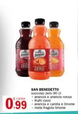 Crai SAN BENEDETTO succoso zero 90 cl offerta