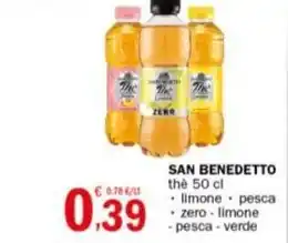Crai SAN BENEDETTO thè 50 cl offerta