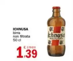 Crai ICHNUSA birra non filtrata 50 cl offerta