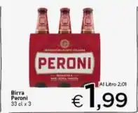Crai Birra Peroni 33 cl x 3 offerta