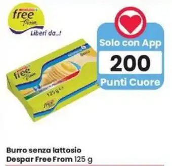 Despar Burro senza lattosio Despar Free From 125 g offerta