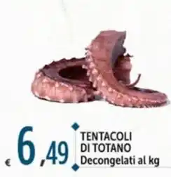 Carrefour Market TENTACOLI DI TOTANO Decongelati al kg offerta
