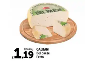 Carrefour Market GALBANI Bel paese l'etto offerta