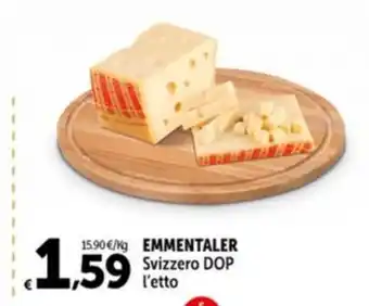 Carrefour Market EMMENTALER Svizzero DOP l'etto offerta