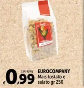 EUROCOMPANY Mais tostato e salato gr 250