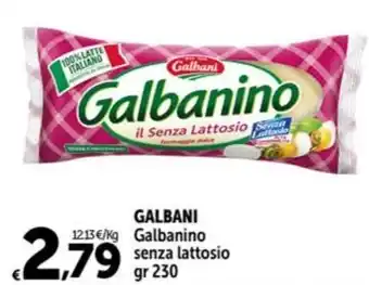 Carrefour Market GALBANI Galbanino senza lattosio gr 230 offerta