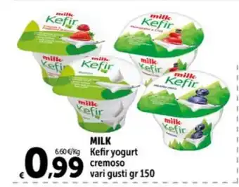 Carrefour Market MILK Kefir yogurt cremoso vari gusti gr 150 offerta