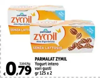 Carrefour Market PARMALAT ZYMIL Yogurt intero vari gusti gr 125 x 2 offerta