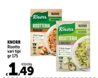 Carrefour Market KNORR Risotto vari tipi gr 175 offerta
