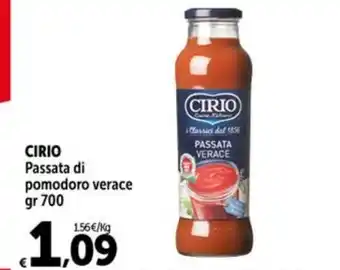 Carrefour Market CIRIO Passata di pomodoro verace offerta