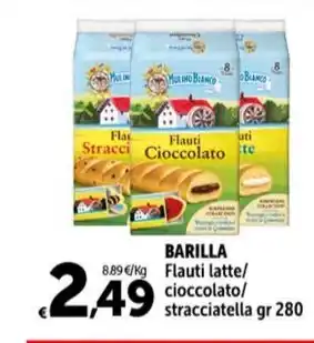 Carrefour Market BARILLA Flauti latte/ cioccolato/ stracciatella gr 280 offerta