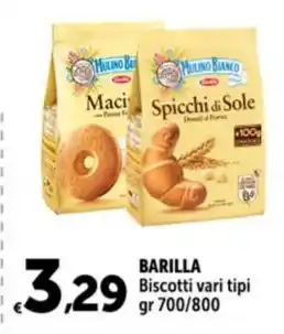 Carrefour Market BARILLA Biscotti vari tipi gr 700/800 offerta