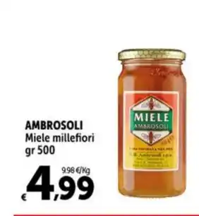 Carrefour Market AMBROSOLI Miele millefiori gr 500 offerta